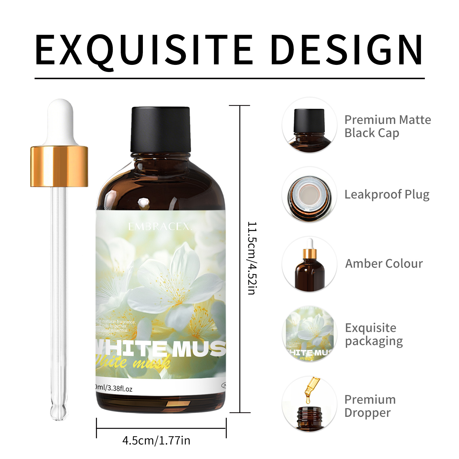 100ml White Musk Natural Plant - огляд і ціна Candle Making Supplies Fragrance Oils
