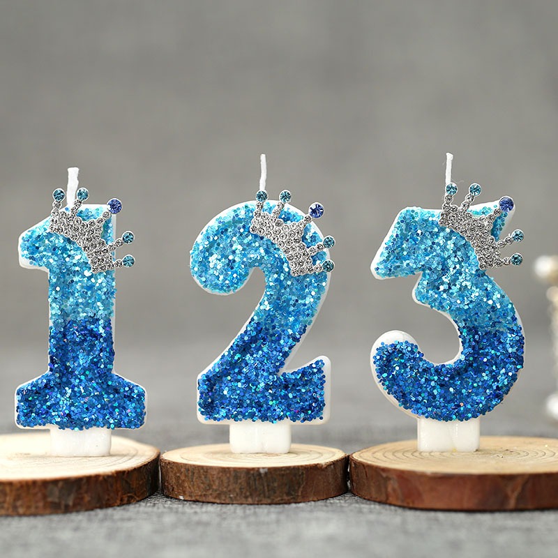 Creative Peacock Blue Crown Di - огляд і ціна Candle Supplies In
