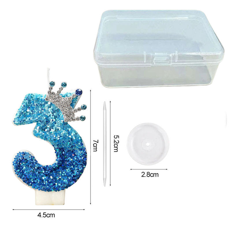 Creative Peacock Blue Crown Di - огляд і ціна Candle Supplies In