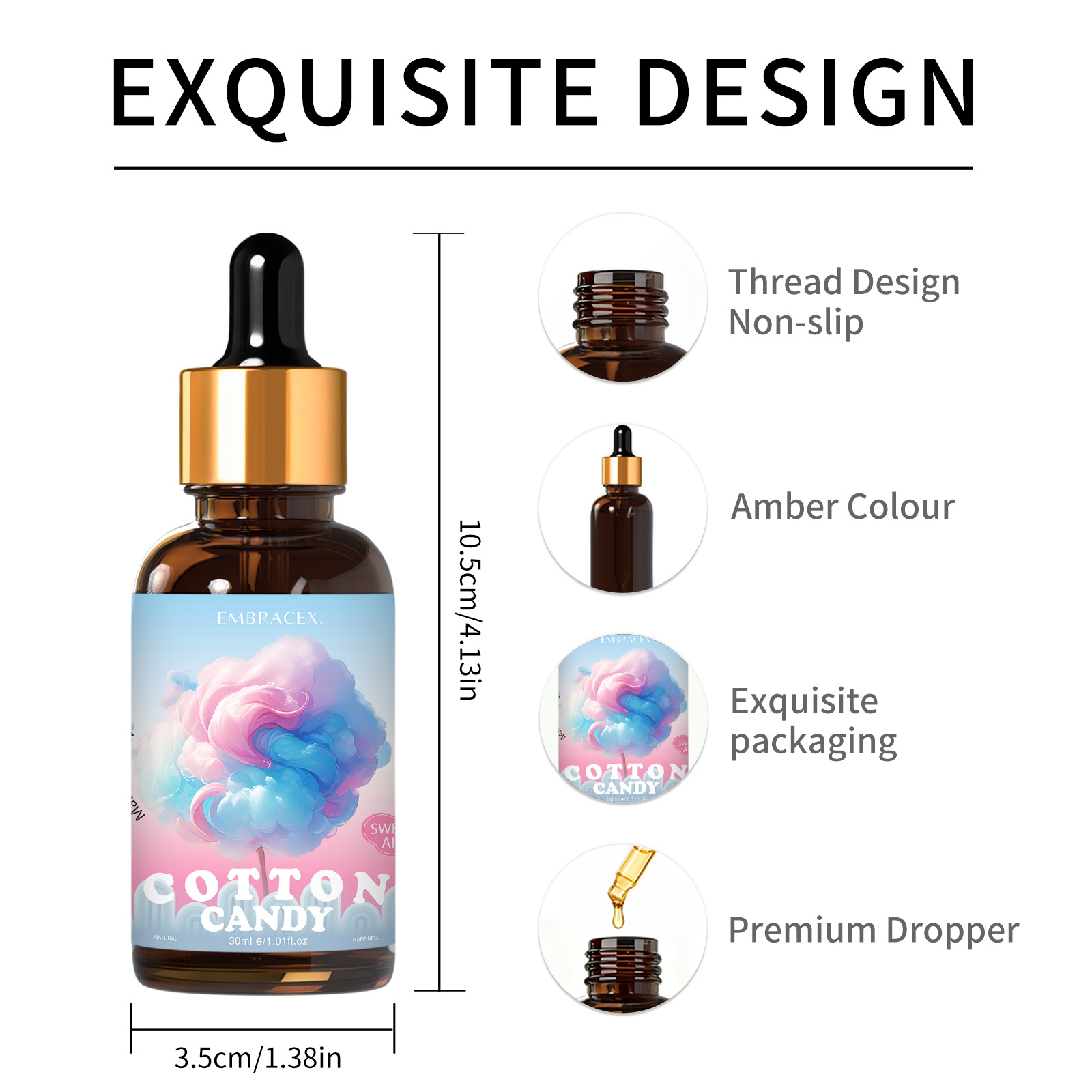 30ml Cotton Candy Essential Oi - огляд і ціна Candle Making Supplies Fragrance Oils