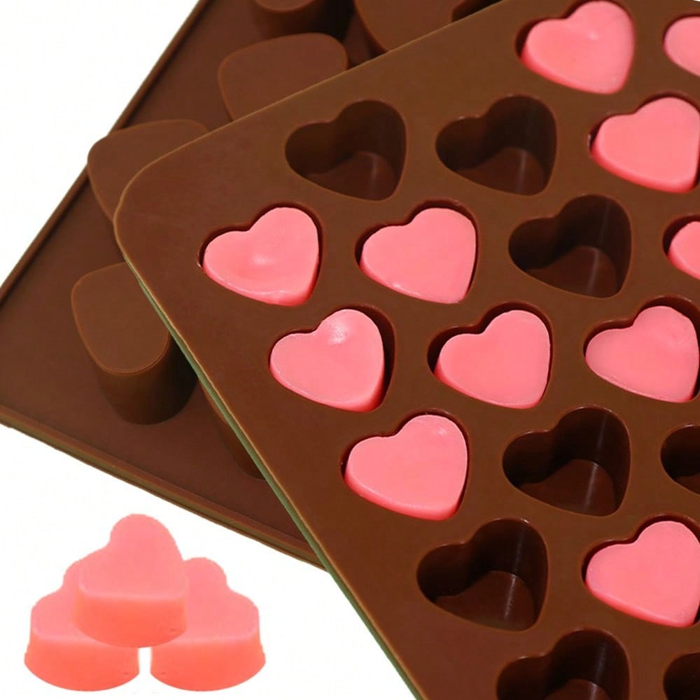 2pcs/set Heart-shaped Coffee B - огляд і ціна Candle Wax Scale