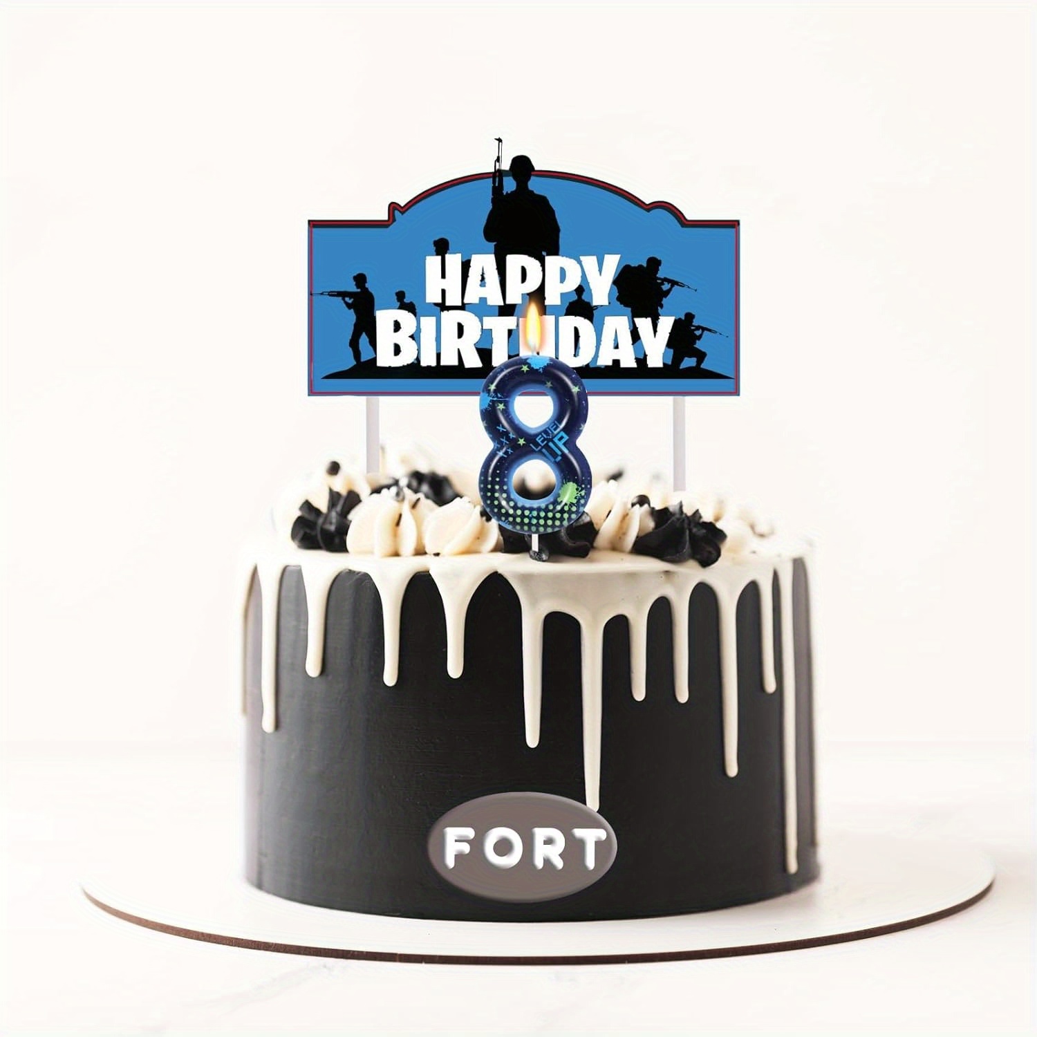 Blue Game Boy 0-9 Birthday Can - огляд і ціна Candle Supplies In