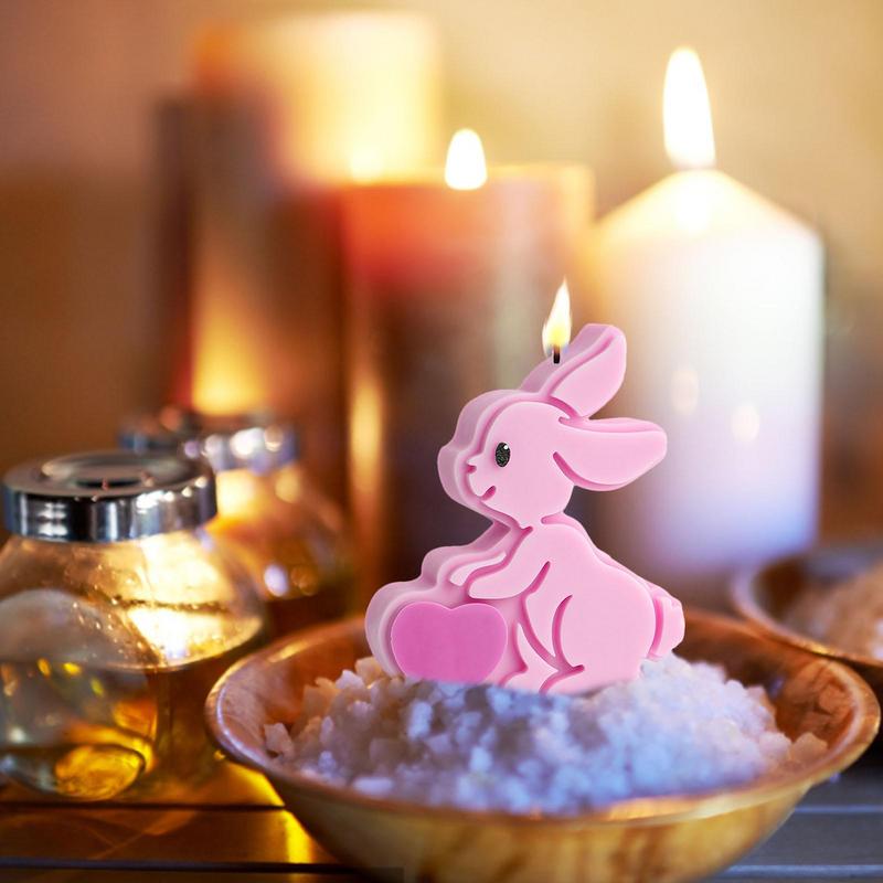 Rabbit Silicone Mold Bunny Sha - огляд і ціна Candle Making Supplies Usa