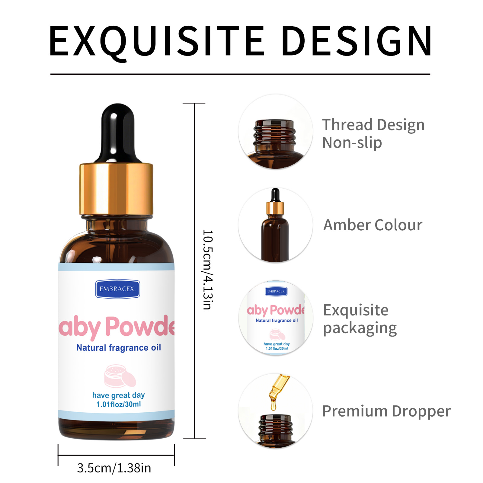 30ml Baby Powder Essential Oil - огляд і ціна Candle Making Supplies Fragrance Oils