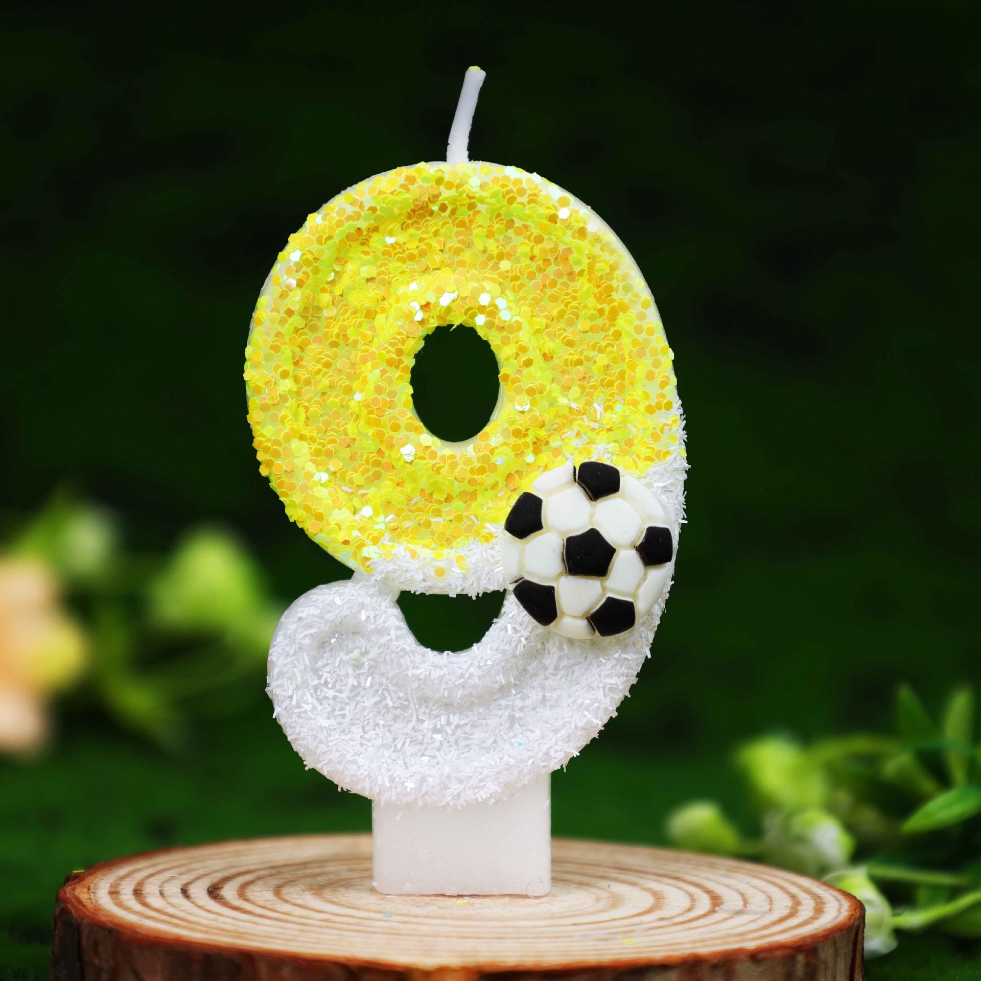 Yellow White Sequins Sports Fo - огляд і ціна Candle Supplies In