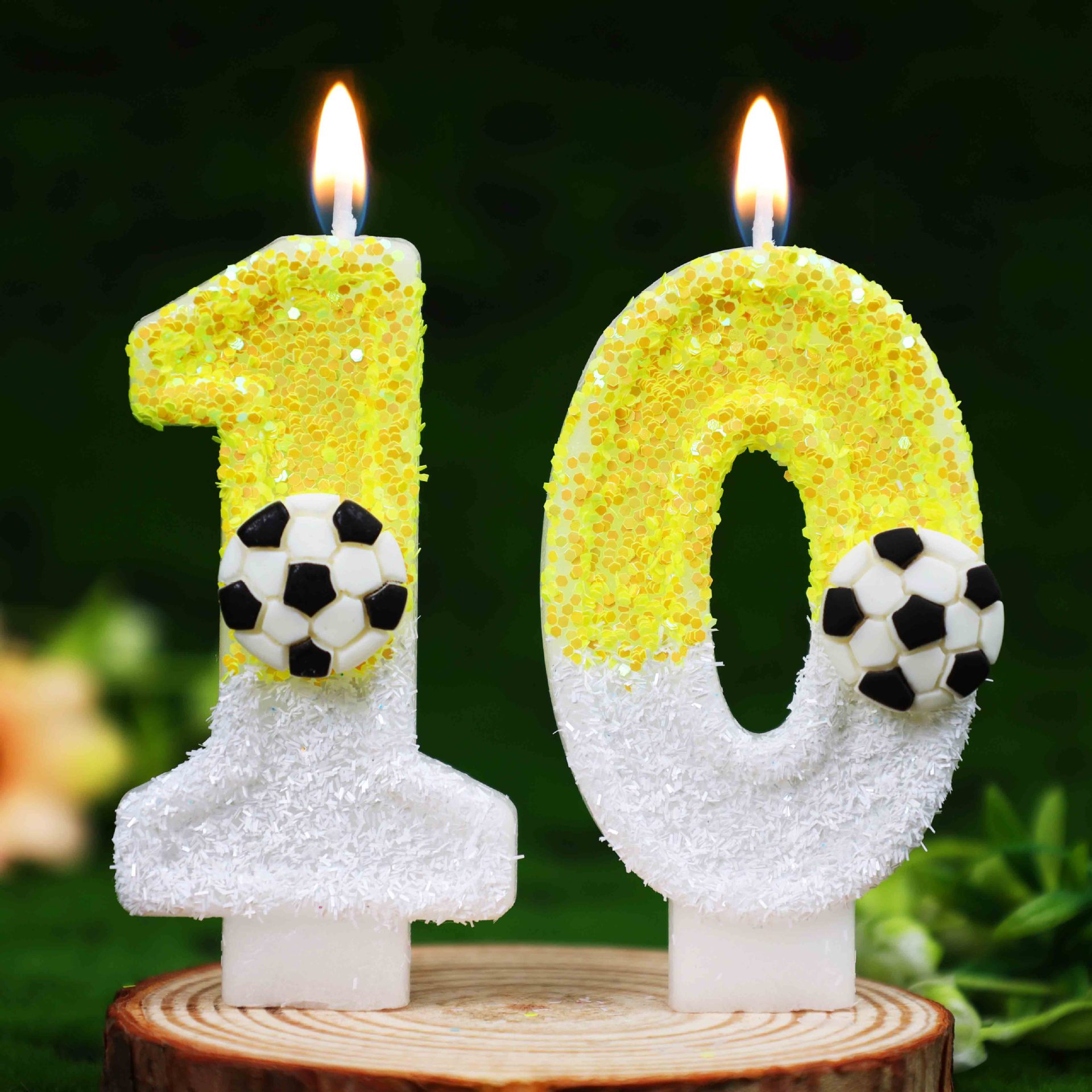 Yellow White Sequins Sports Fo - огляд і ціна Candle Supplies In