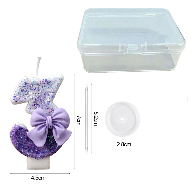 Creative Glitter Gradual Purpl - огляд і ціна Candle Supplies In