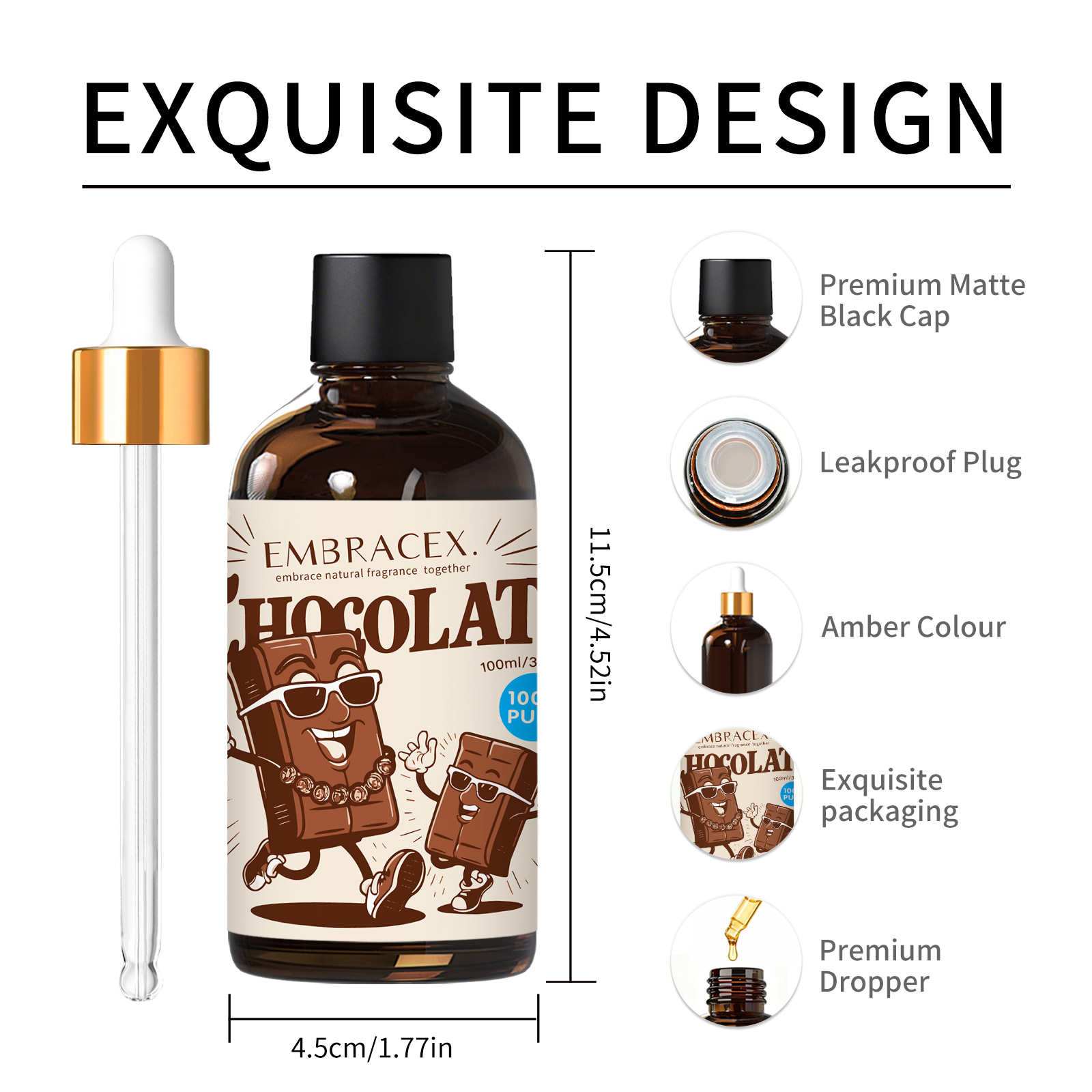 100ml Chocolate Essential Oil  - огляд і ціна Candle Making Supplies Fragrance Oils