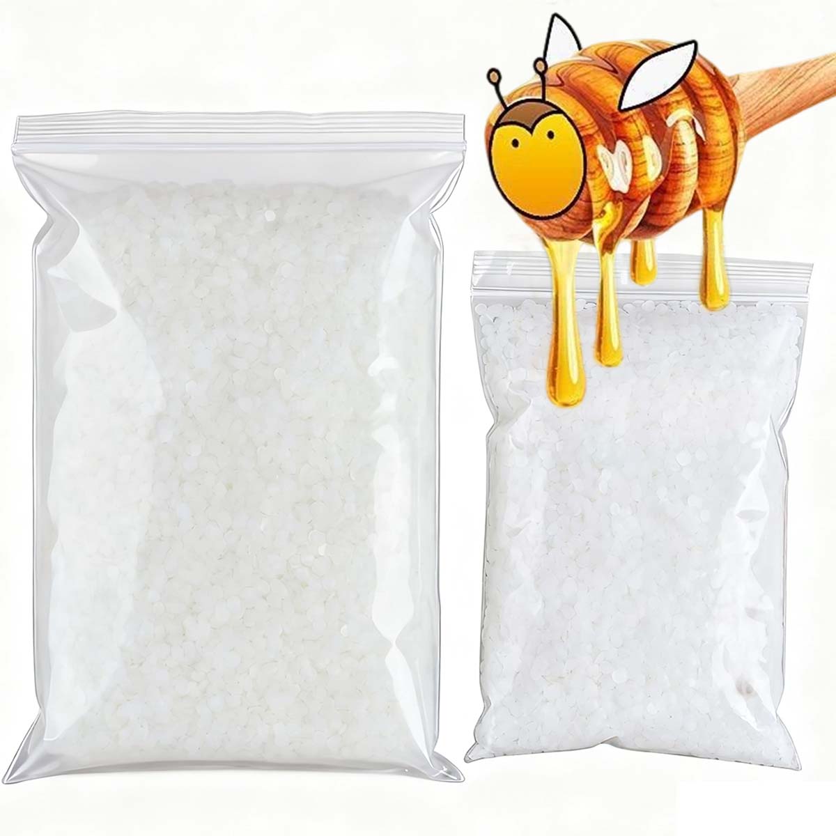 200g-1000g White Beeswax Pure  - огляд і ціна Candle Making Supplies Usa
