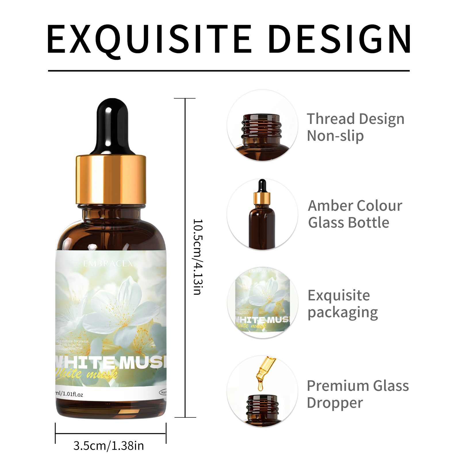 30ml White Musk Essential Oil  - огляд і ціна Candle Making Supplies Fragrance Oils