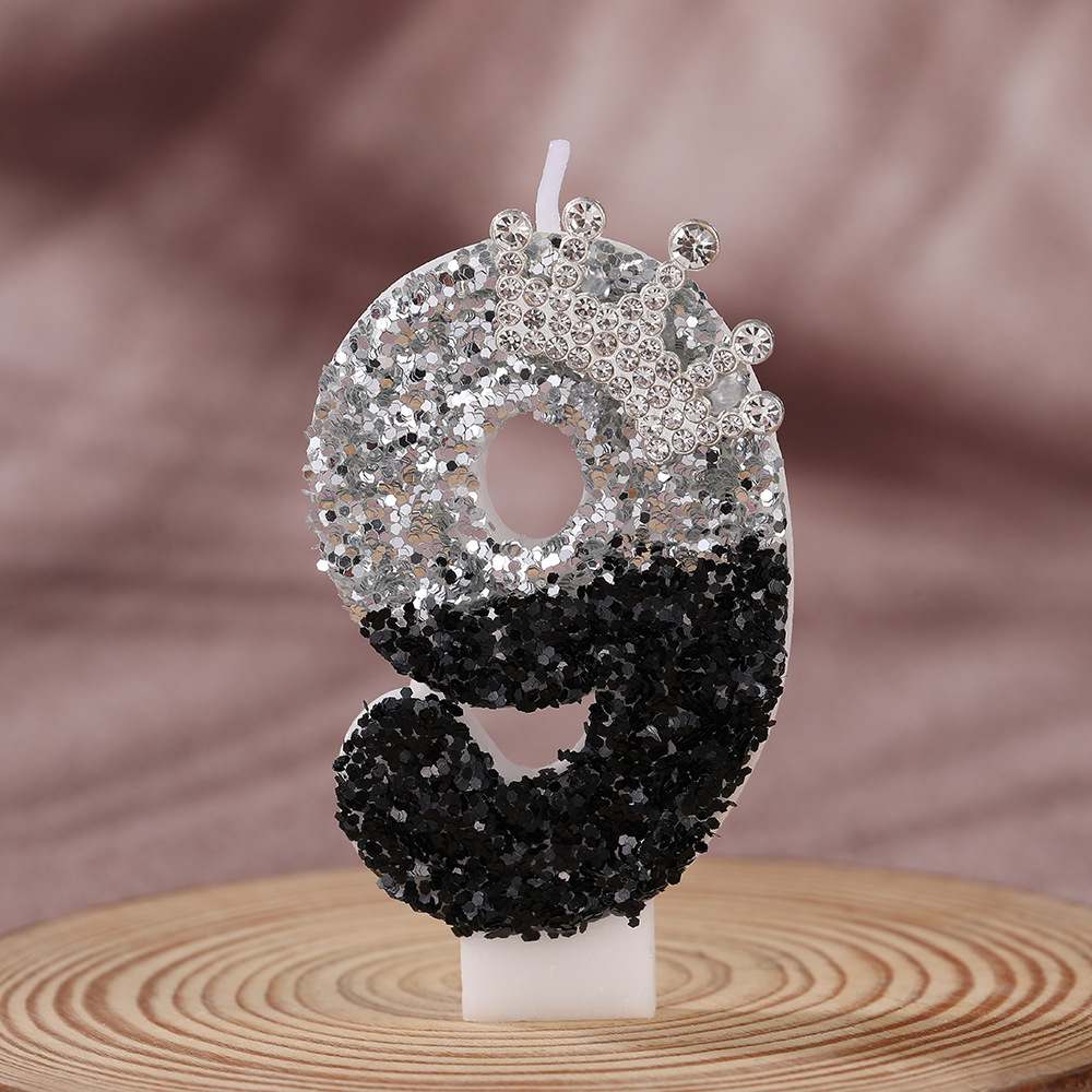Black Silver Gradient Crown Ha - огляд і ціна Candle Supplies In