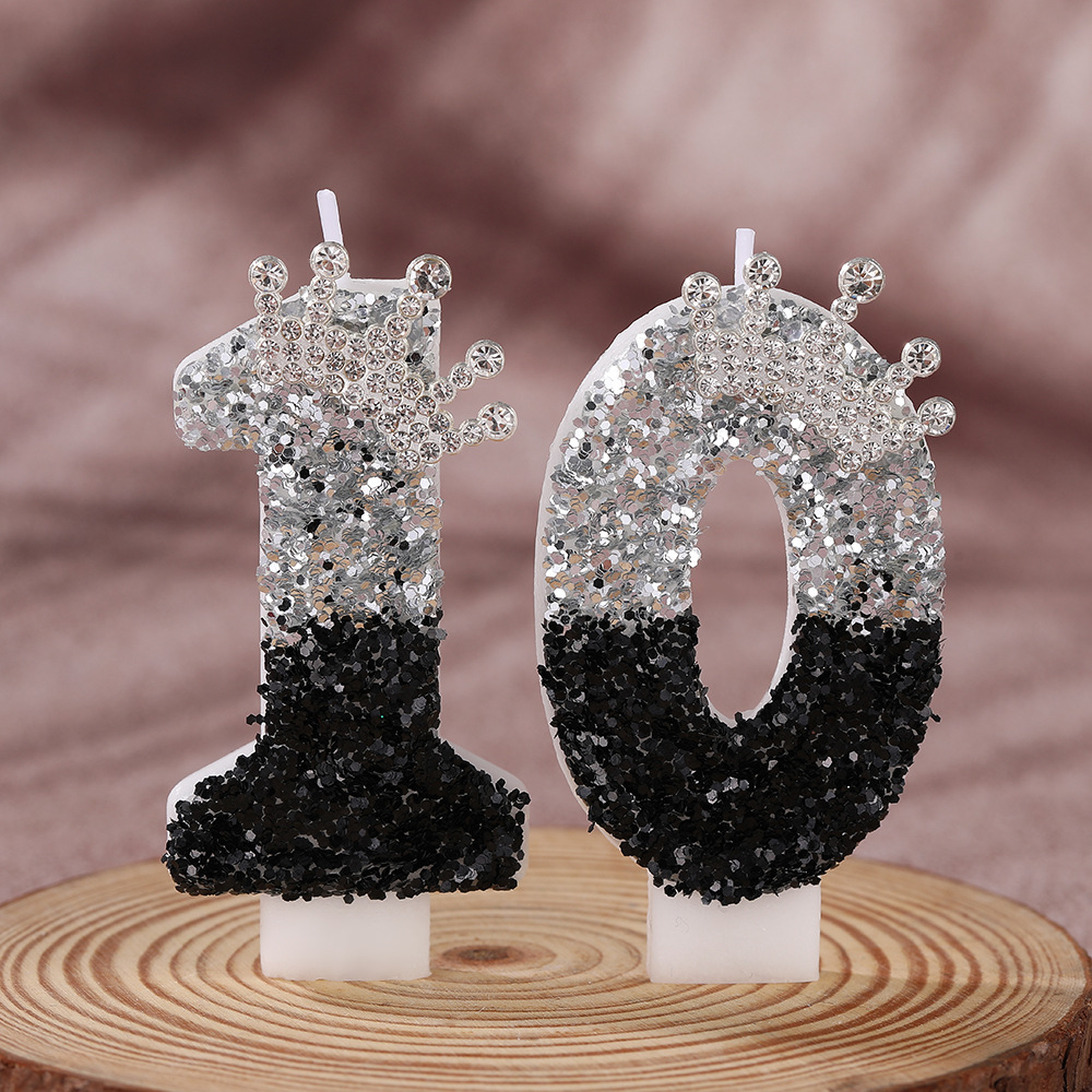 Black Silver Gradient Crown Ha - огляд і ціна Candle Supplies In